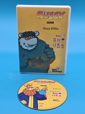 Muzzy BBC Story DVDs Parts 1-6 + Audio Early Advantage DVD 3 Disc Set