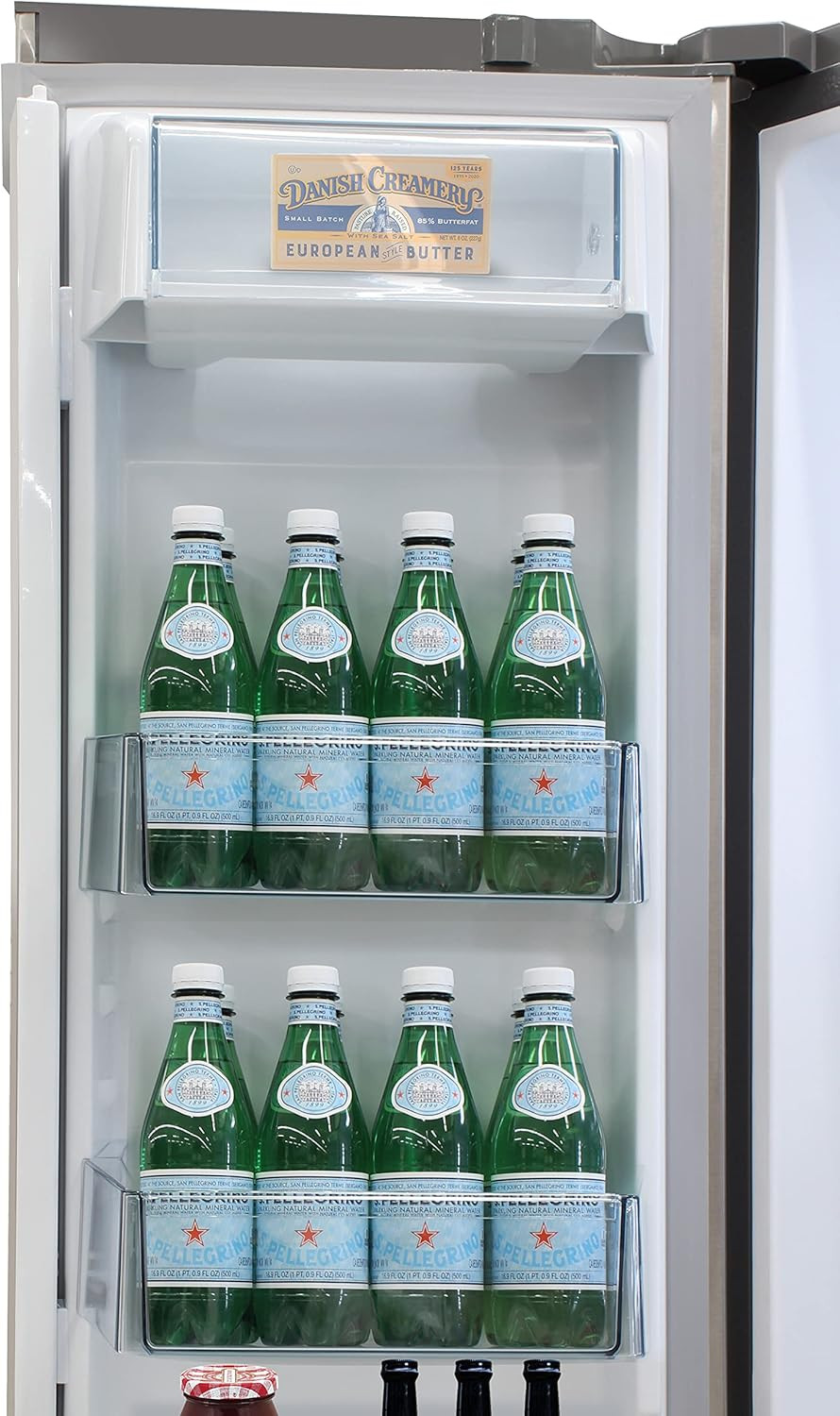 French Door Refrigerator with Ice Maker and Dual Drawer Bottom Freezer, 20.7 Cu.