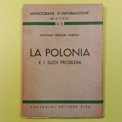 POLEN UND SEINE PROBLEME SCHIFFE NARDINI VALLERINI 1949