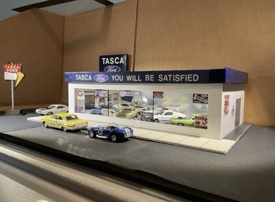 1/64 Scale Handmade Tasca Dealership Diorama Free Dec Shipping 