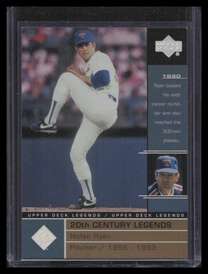 Nolan Ryan 2000 Upper Deck Legends #108 Commemorative Collection #/100