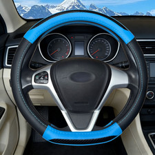 D Shape Steering Wheel Cover For Honda Flat Bottom 15 Blackblue New Nappa D Shape Steering Wheel Cover For Honda Flat Bottom 15 Blackblue New Nappa