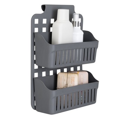 2 Tier over the Cabinet Caddy in Grey