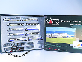 PM180 Escala N KATO 10719 2 TREN Euromed Serie 101 CONJUNTO 10 COCHES RENFE OVP