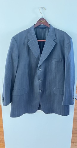 Burberry London Men's Sport Coat Blazer Pinstripe, 100% Wool Size 48R - Picture 2 of 6