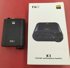 FiiO K3 Headphone Amplifier Good Condition Used from Japan w/Accessories
