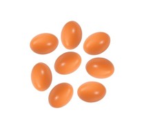 8 Pcs Wooden Fake Eggs Dummy Nest Eggs for Nesting Box Help Laying Hen