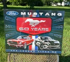Vintage Ford Mustang 60 years Tin Metal Sign Garage Shop GM Rustic