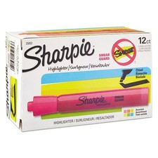 Sharpie Tank Style Highlighters, Assorted Colors, Chisel Tip, 2 Dozens