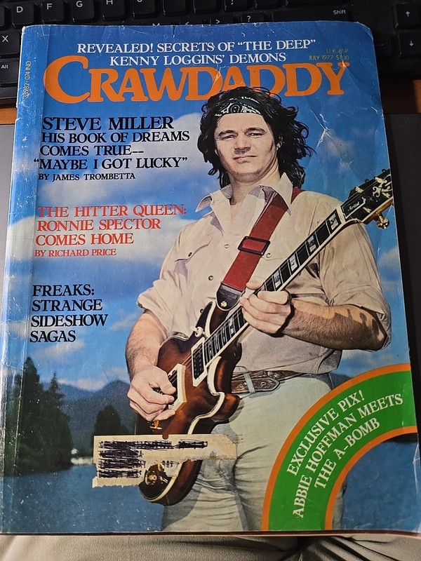 Crawdaddy Magazine July 1977 Steve Miller cover story,  Ronnie Spector