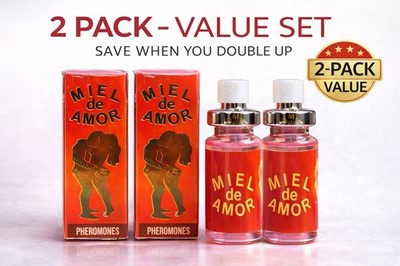 Miel De Amor Pheromone Perfume Spray Love Attraction 2 Pack 1 oz SET Love Potion