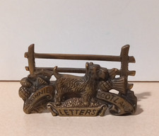 Vintage Bonjie Scotland Scottish Terrier Small Letter Rack