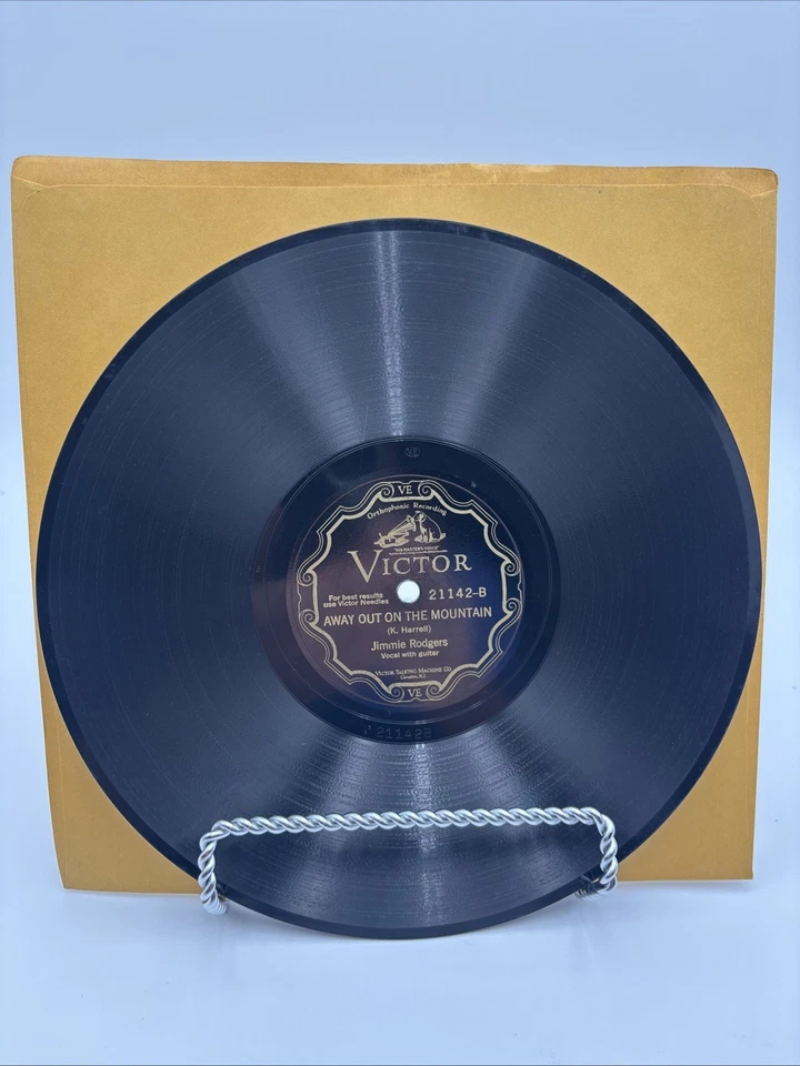 Jimmie Rodgers-Blue Yodel / Away Out On The Mountain 78 RPM 1928 Victor-21142 - Image 3 of 4