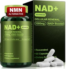 NAD+ Trans-Resveratrol - 1000mg NAD+ Booster, Advanced Cellular Renewal Capsules