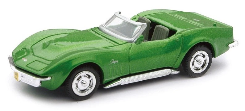 Voiture americaine Chevrolet Corvette 1969 verte 1/43°