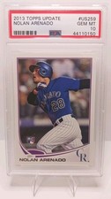 2013 Topps Update Nolan Arenado RC #US259 PSA 10 GEM MT Rookie Card Pictured. rookie card picture