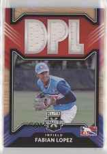2022 Panini Elite Extra Edition DPL Material Fabian Lopez #DM-FL 0p0