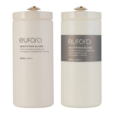 Eufora Beautifying Elixir Moisture Intense Shampoo & Conditioner 36 Oz Set