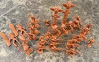 Vintage 1960s Marx Fort Apache Play Set Brown Indians Chief Lot Of 30--13 Poses