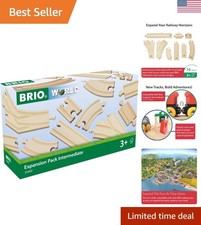 World Expansion Pack Intermediate - 16-Piece FSC-Certified Wooden Train Tracks