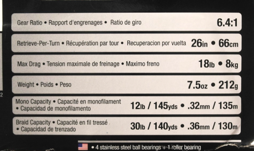 Abu Garcia Black Max Low Profile Baitcast Reel - #BLACKMAXLP-WM20 Right - Bild 3 von 4