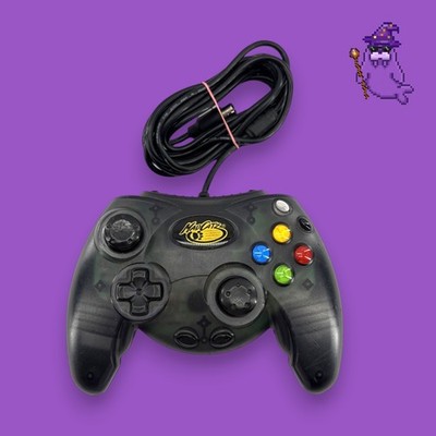 Microsoft Xbox Original Mad Catz Wired Controller Clear Smoke Black 4516