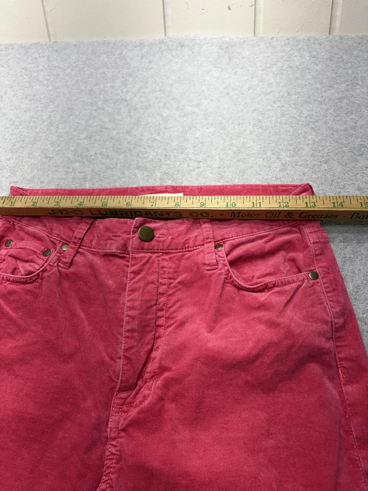 Pantalones de mezclilla Boden para mujer 6 regulares rojos pierna recta 5 bolsillos algodón elástico Foto 2 de 4
