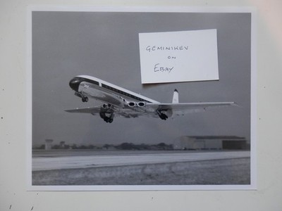 Large Original Photo. BEA. De Havilland Comet  in Flight Taking Off