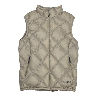 Montbell Gilet Superior Down Puffer Vest Jacket Women s Diamond Stitch Large L