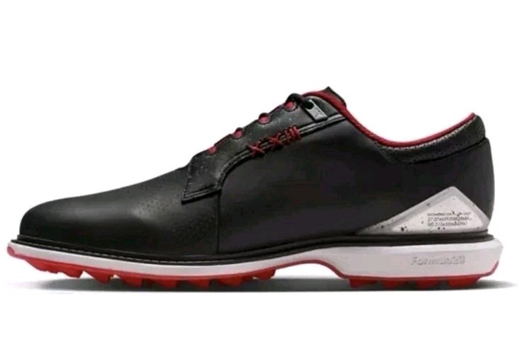 NEW Nike Men's SIZE 9 Jordan ADG 5 Black Fire Red Golf Shoes