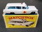 Matchbox Lesney No. 54 BPW Cadillac Ambulance w/E4 Box Mint In Box