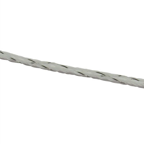 Electric Fence Rope Poly Fencing 3MM x 500M (Electrified Polyrope Horse White) - Picture 9 of 11