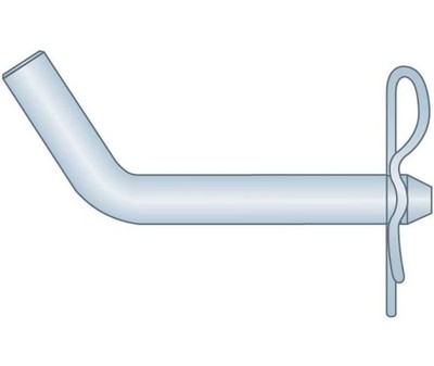 Bent Pin 1 x 4-3/4 Carbon Steel Zinc Clear with Bridge Pin (2 Pieces)