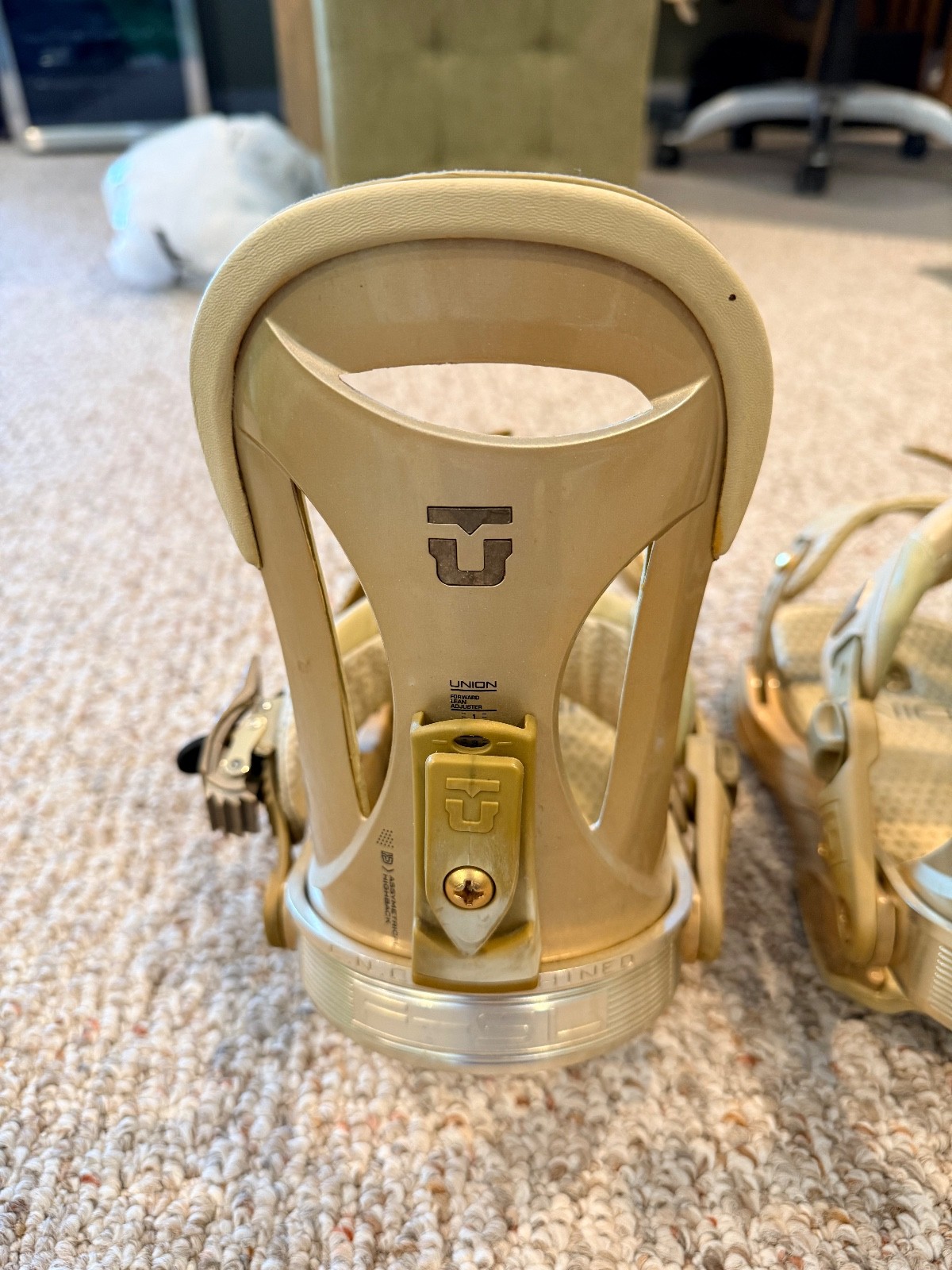 UNION FORCE SL MEN'S SNOWBOARD BINDINGS MEDIUM CNC MACHINED METAL LIMITED RARE