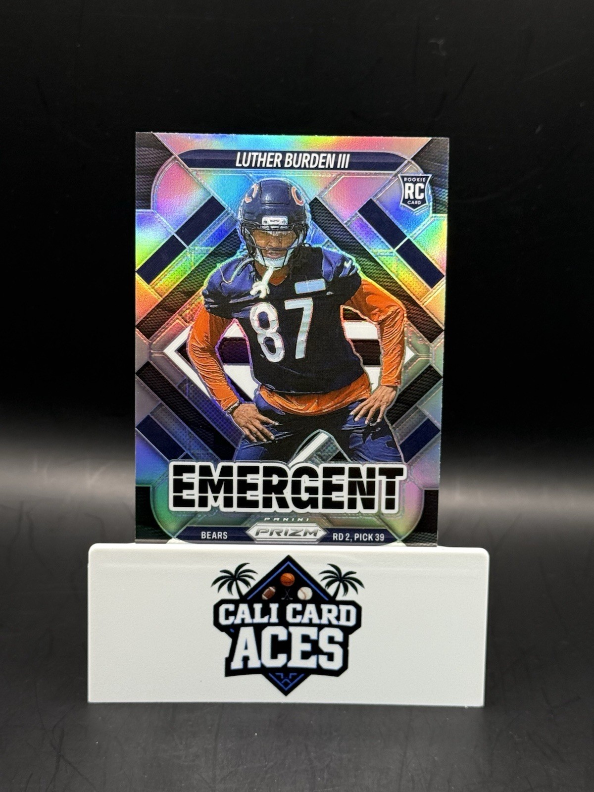 2025 Panini Prizm Luther Burden III RC Emergent Silver Prizm 🔥 RC Bears