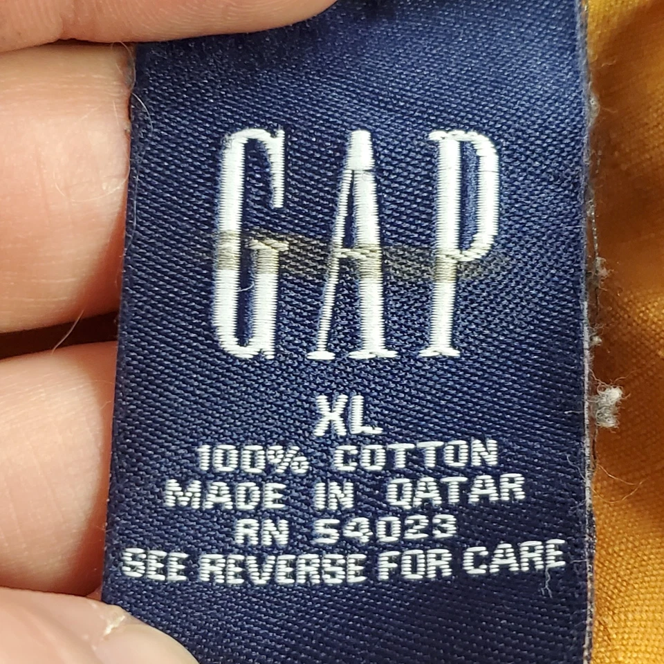 复古 Gap 男式 Y2K Corpcore 工装裤 XL 码橙色街头服饰替代品 — 第 4/4 张图片