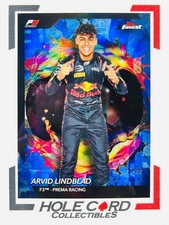 ARVID LINDBLAD 2024 Topps Finest Formula 1 F1 F3 Rare #245 Blue Refractor 97/99