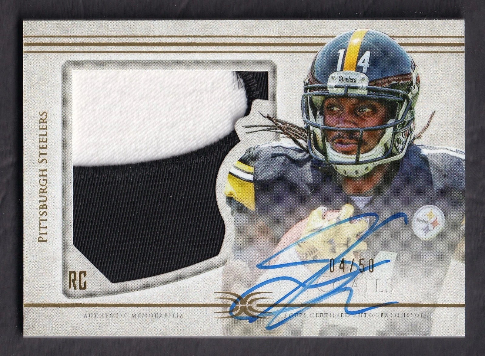 Sammie Coates Topps Definitive Rookie Autograph Patch #DC12 Base