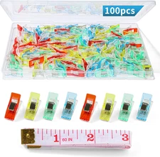 50 Pcs Sewing Clips for Fabric and Quilting,Premium Quilting Clips Assorted ...