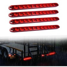 4 Pack 16 11 Led Trailer Tail Light Bar Marker Id Bar Red Brake Stop Turn Lamp 4 Pack 16 11 Led Trailer Tail Light Bar Marker Id Bar Red Brake Stop Turn Lamp