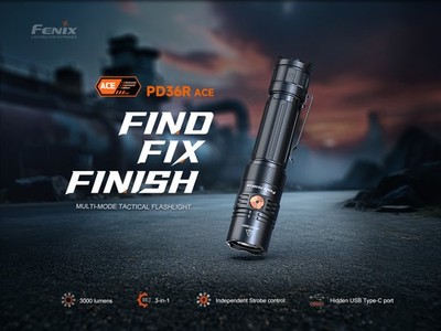 Fenix PD36R ACE 3000 Lumens Multi-Mode Rechargeable Tactical