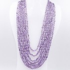 Amethyst Necklace 7 Stranded Layered