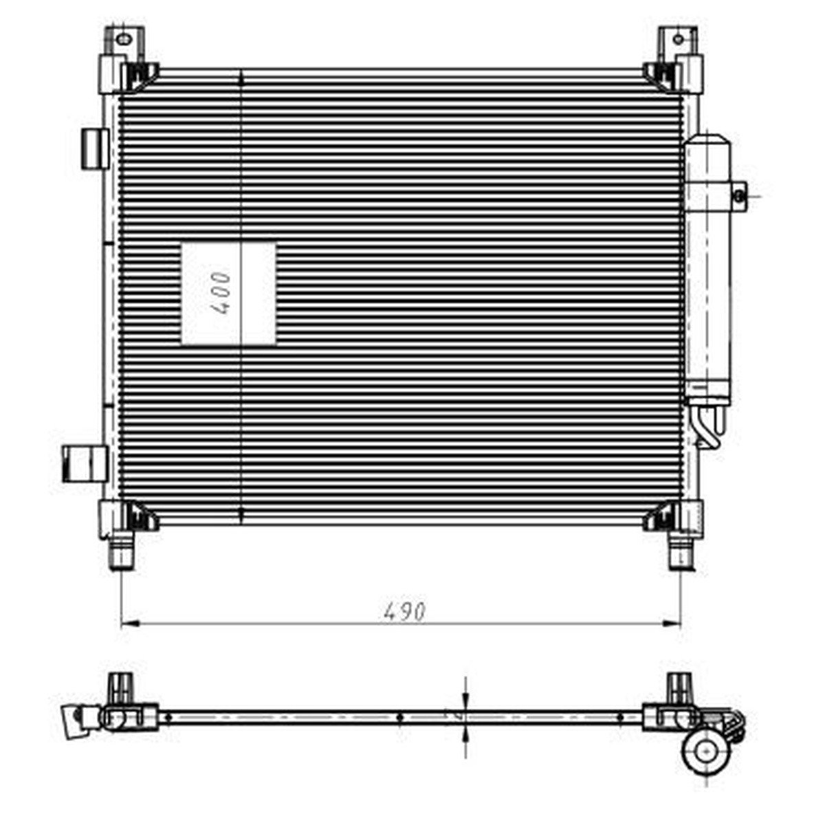 Condensatore Climatizzatore Con Guarnizione NRF Adatto Per NISSAN NOTE