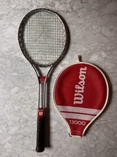 Wilson T3000 Steel Tennis Racquet Vintage 70s USA Made Racket with Cover