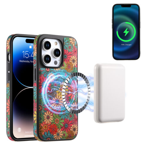 For iPhone 16 15 14 13 12 Mag Safe Case with Magnetic Detachable Card Wallet - Picture 36 of 38