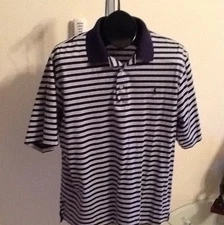 Ralph Lauren Polo Golf Striped Cotton Shirt Size L