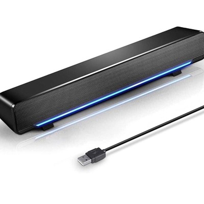 USB Computer Speaker for Desktop Monitor Mini Computer Soundbar with HiFi