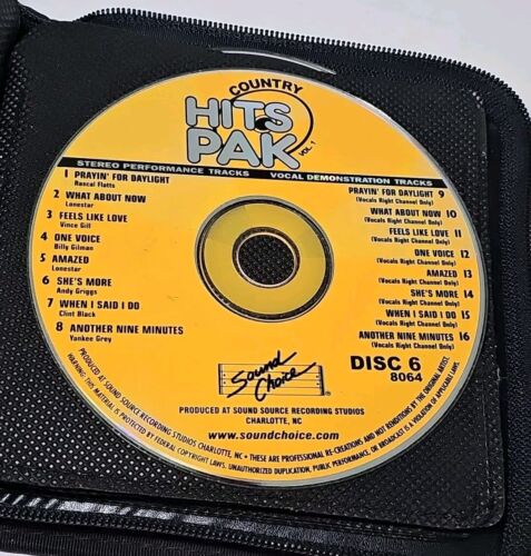 SOUND CHOICE KARAOKE - COUNTRY HITS PAK - 6 DISC SET Bundle Lot GOOD CONDITION - Picture 8 of 8