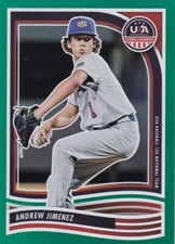 2024 USA Stars & Stripes Andrew Jimenez Green Holo #52 15U  PWE