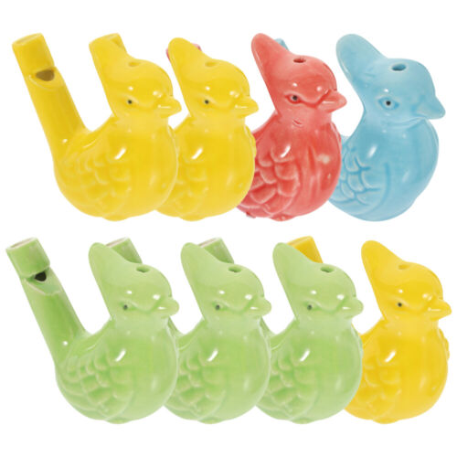 8 Ceramic Bird Whistles for Kids - Water Singer & Noisemaker - CP - Picture 1 of 17